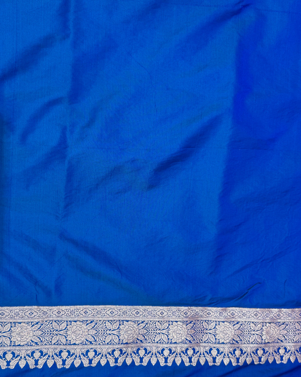 Handwoven Blue Banarasi Ahinsa Silk Saree