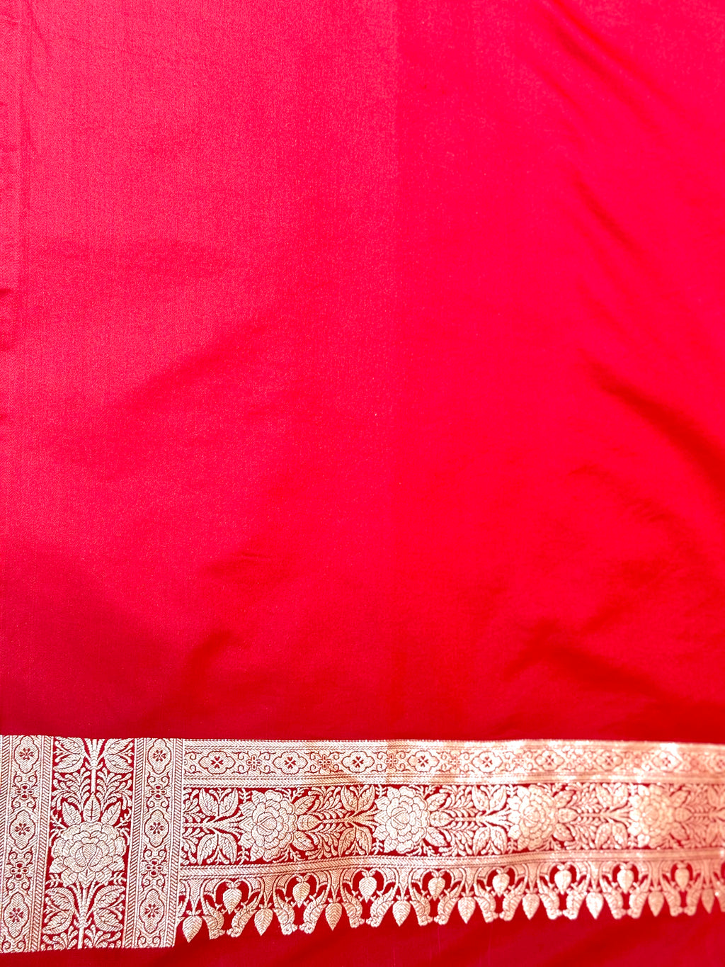 Handwoven Red Banarasi Ahinsa Silk saree