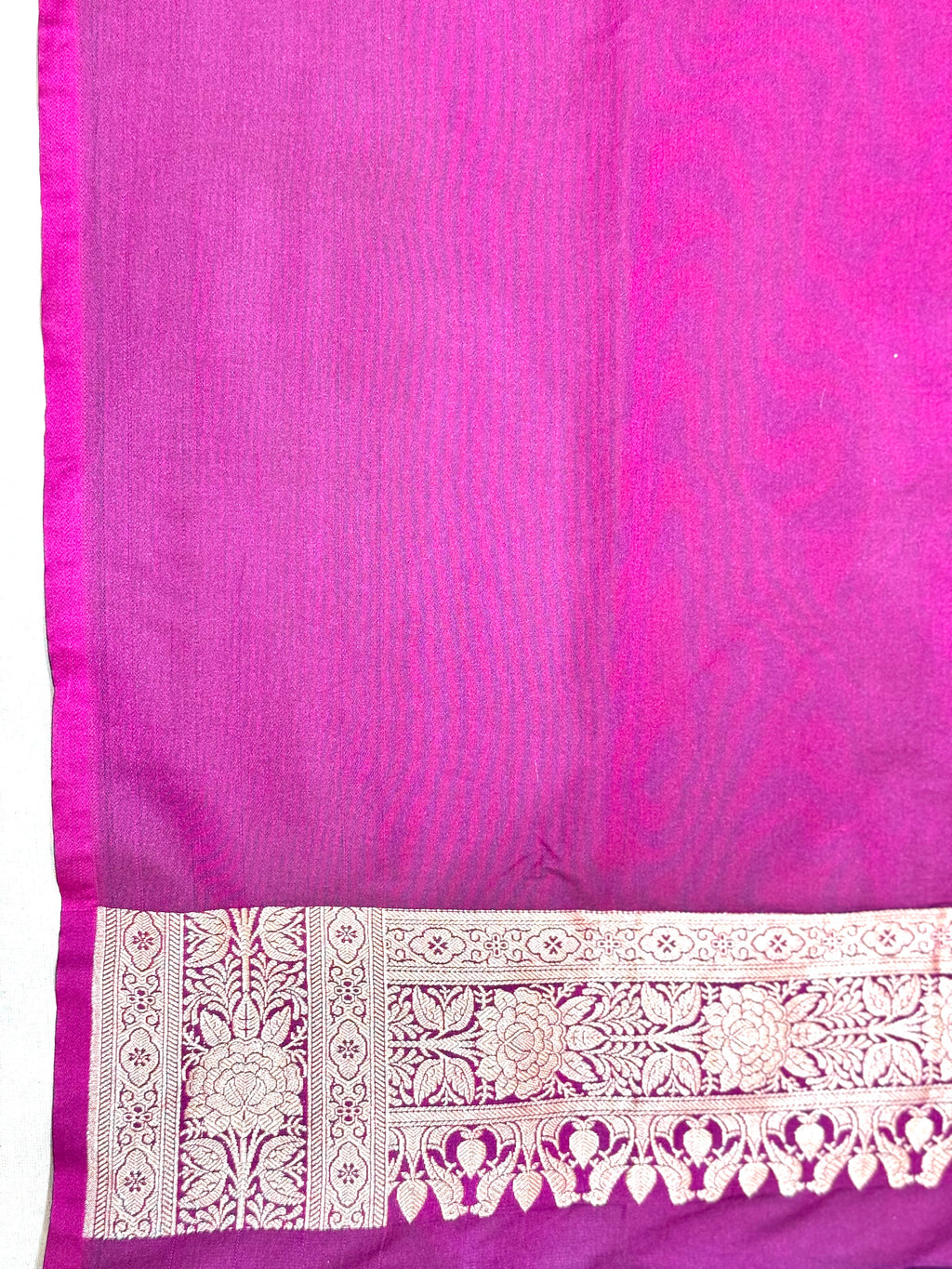 Purple Banarasi Ahinsa Silk saree