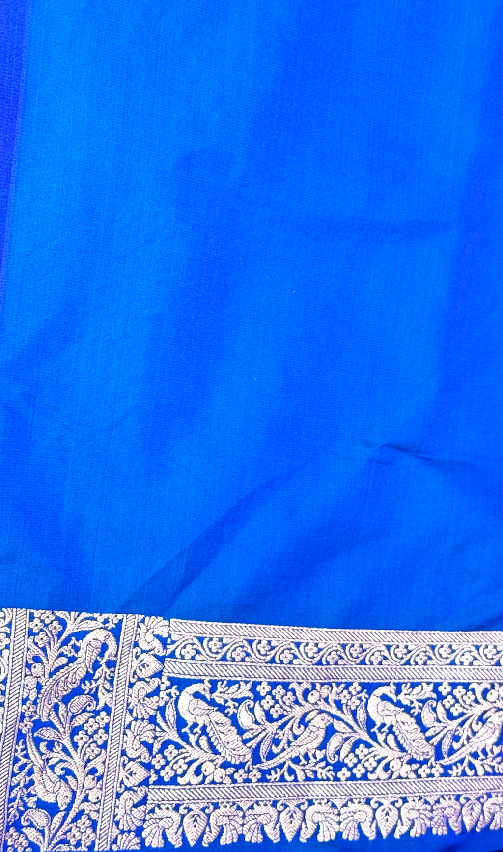 Blue Banarasi Ahinsa Silk saree