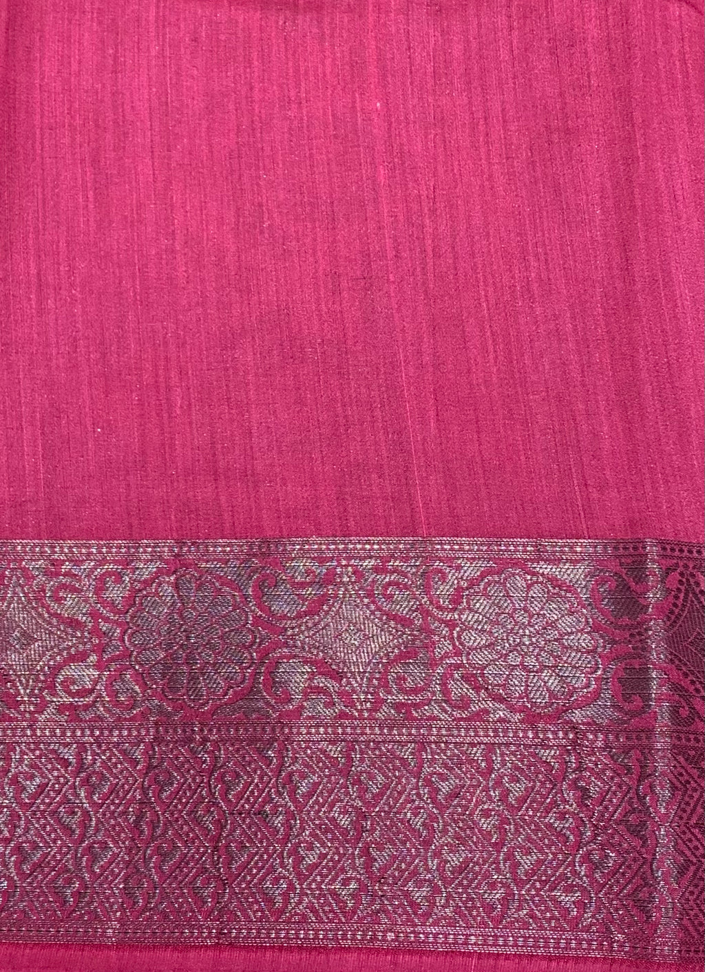 Strawberry Pink Chinia Silk Handwoven Banaras Saree