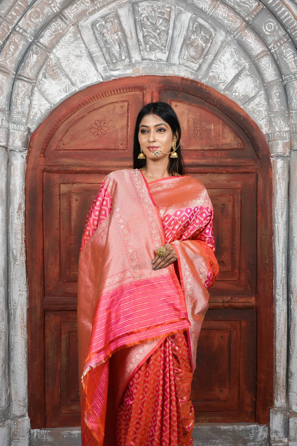 Deep Green  Katan Silk Handwoven Banaras Saree