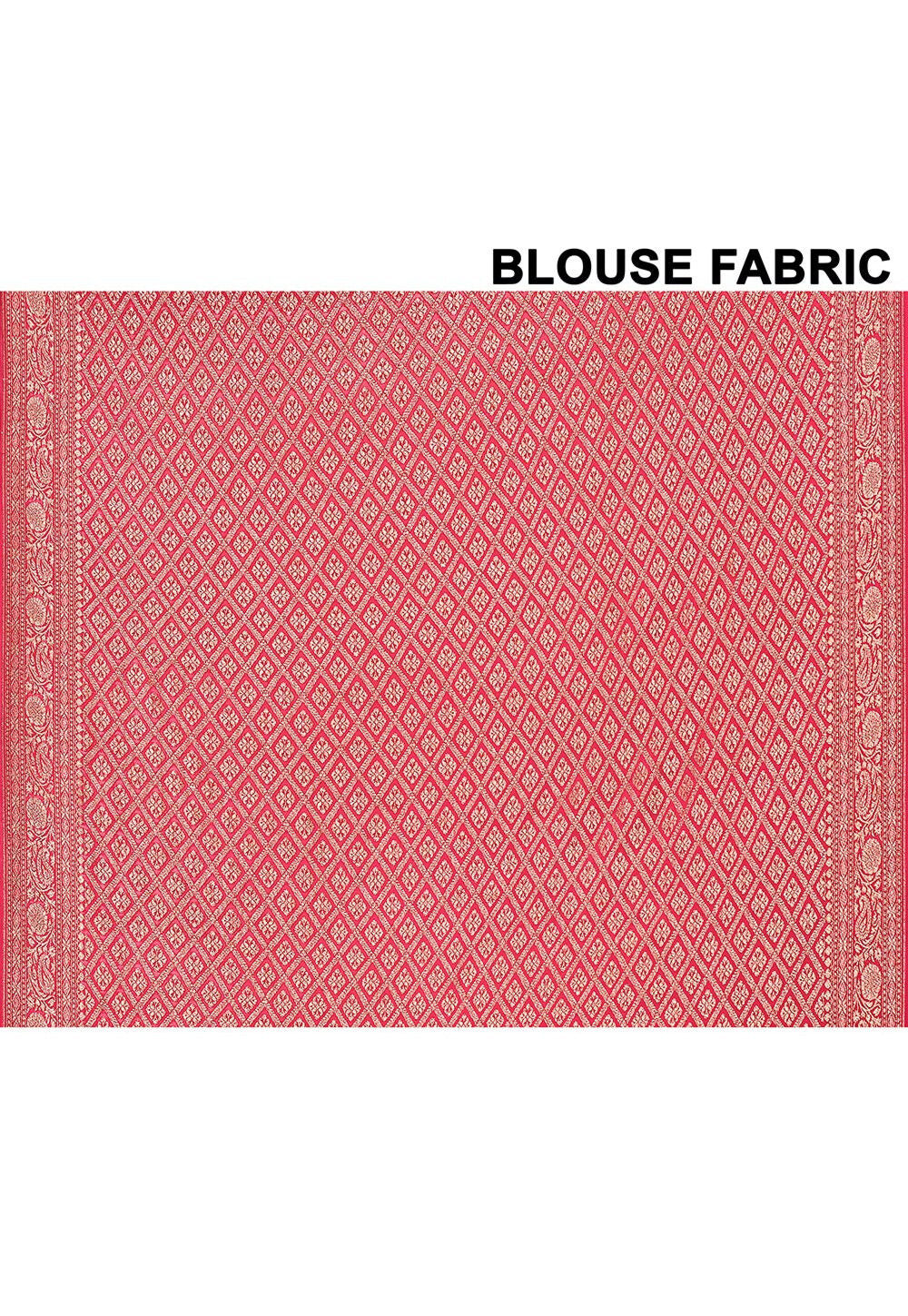 Dark Blue Chiffon Silk Handwoven Banaras Saree