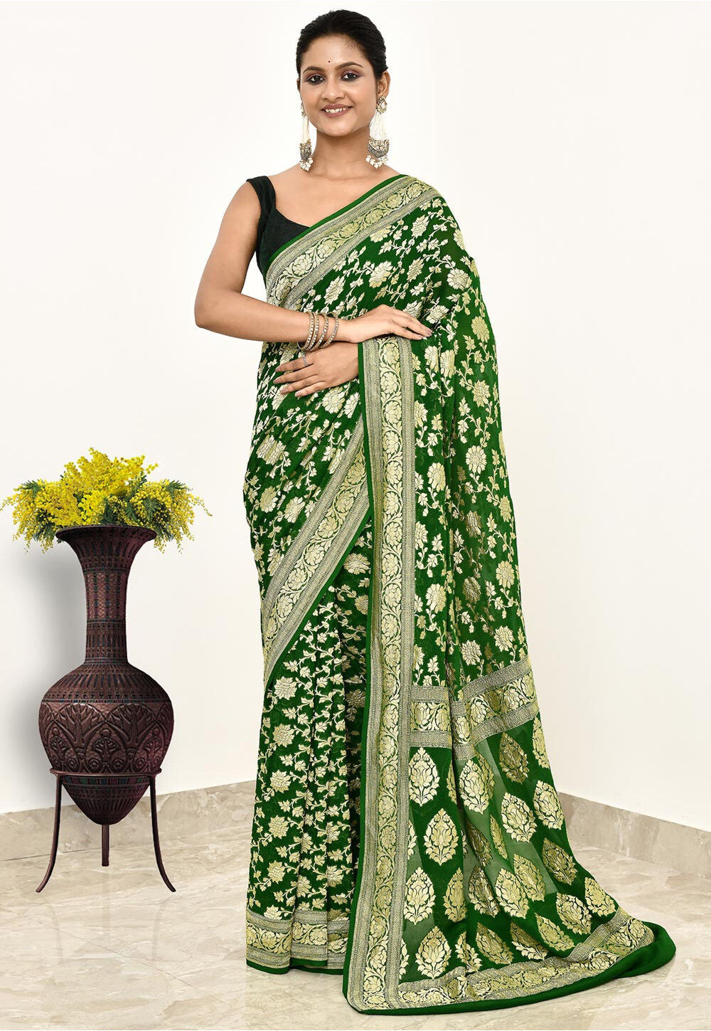 Khadi Silk Handwoven Banaras Saree
