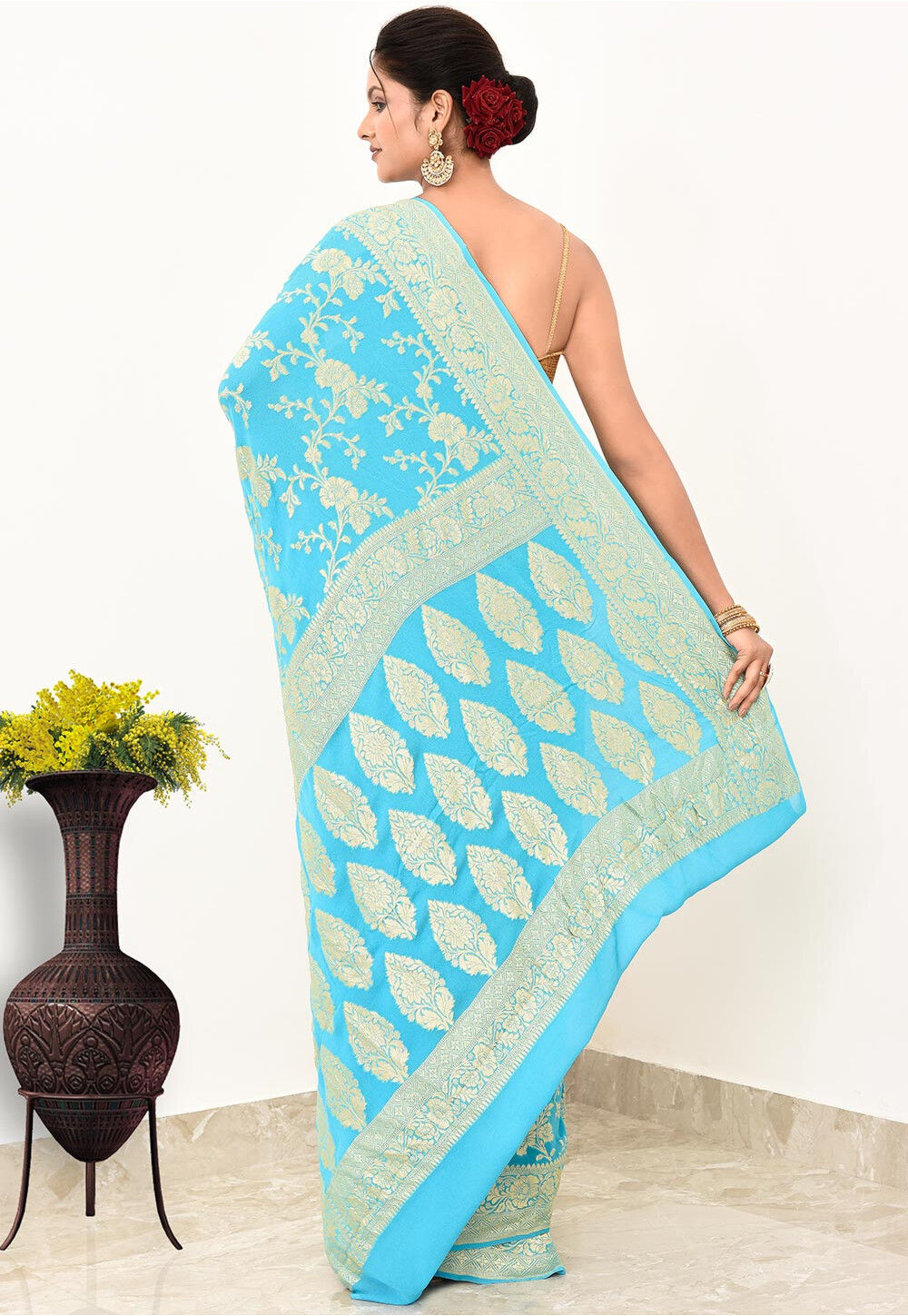 CHIFFON Silk Handwoven Banaras Saree