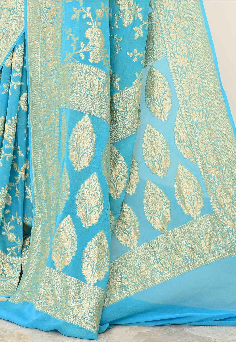 CHIFFON Silk Handwoven Banaras Saree