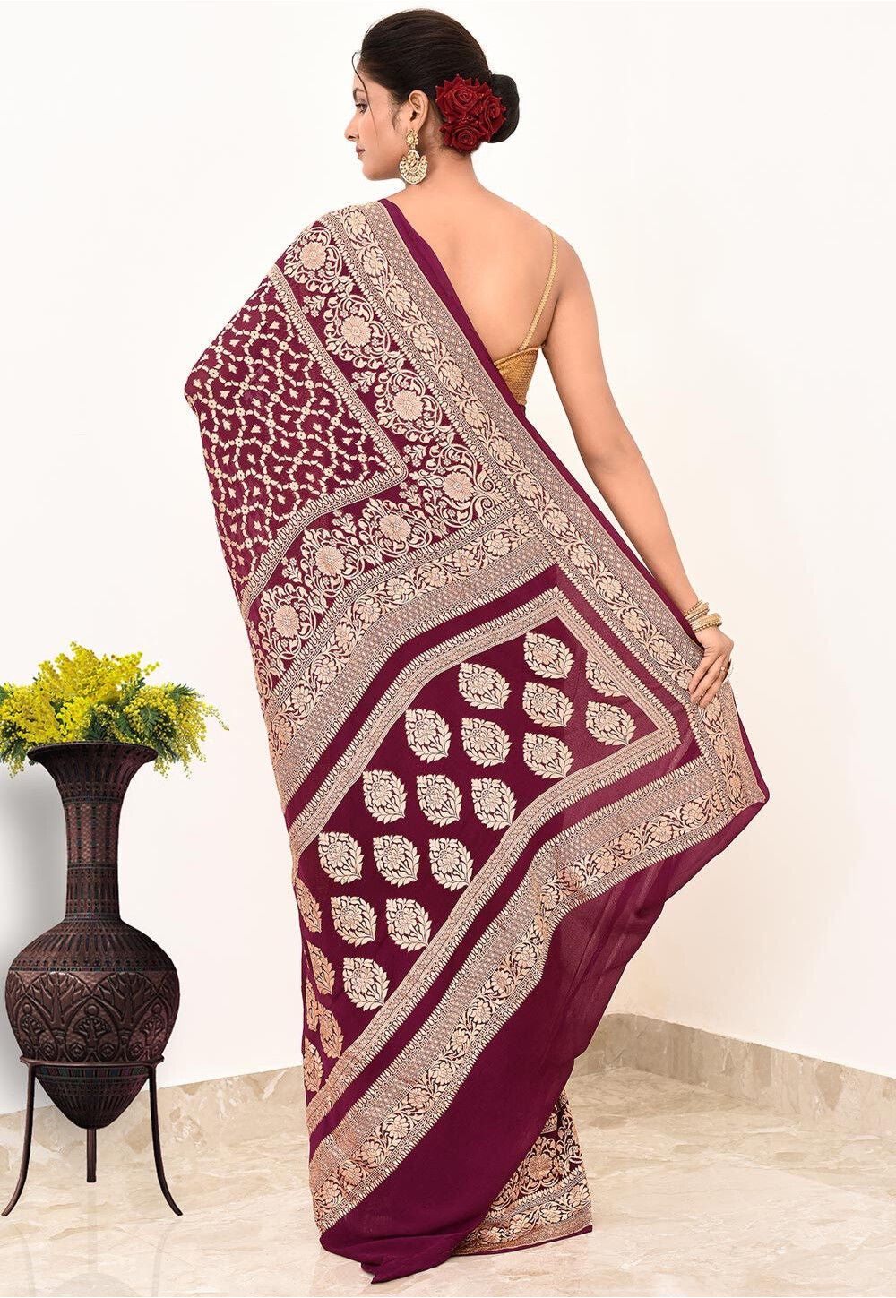 Khadi Silk Handwoven Banaras Saree