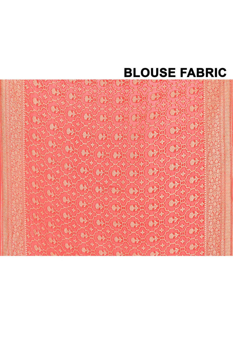 Crepe Silk Handwoven Banaras Saree