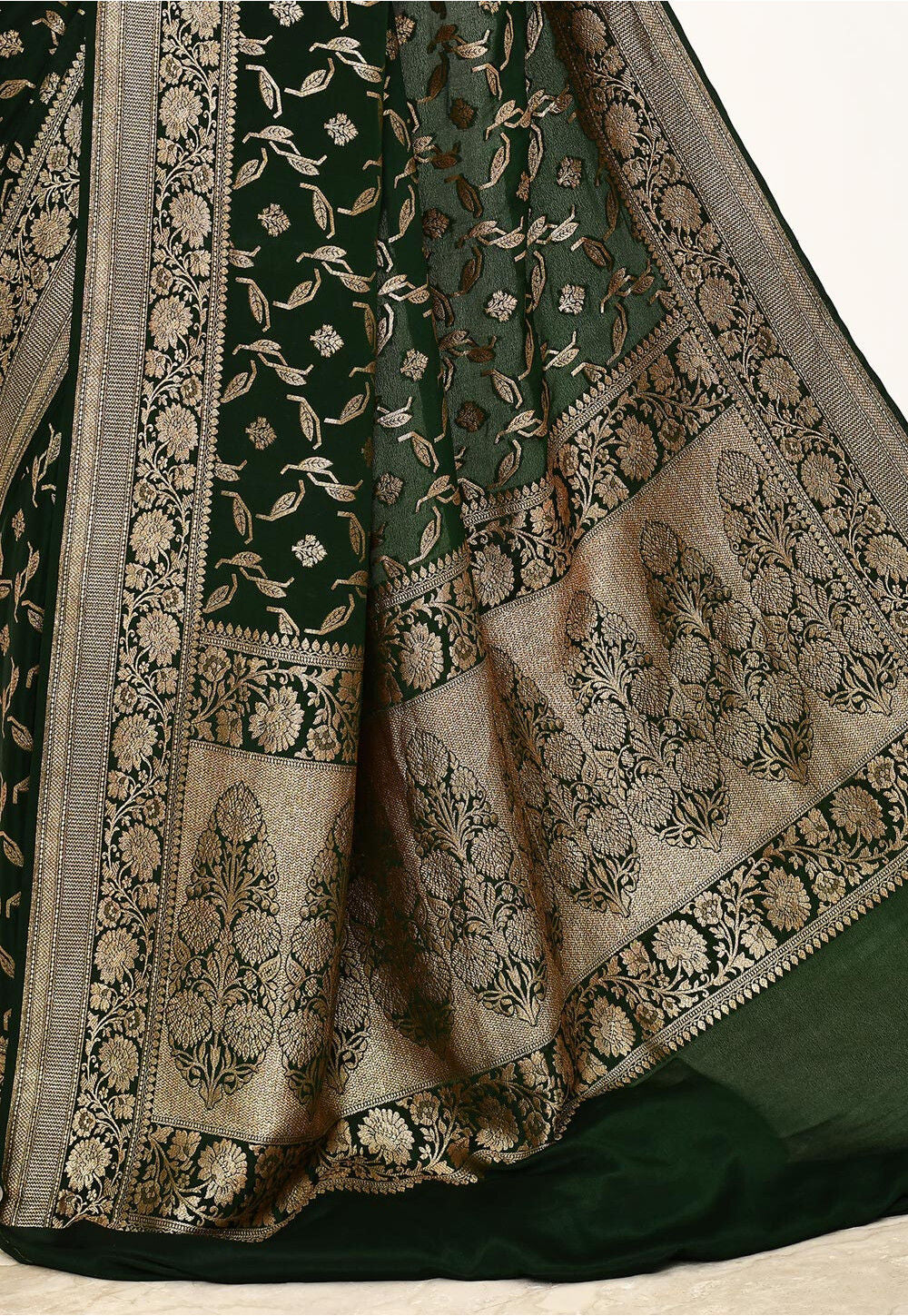 Black Khaddi  Silk Handwoven Banaras Saree