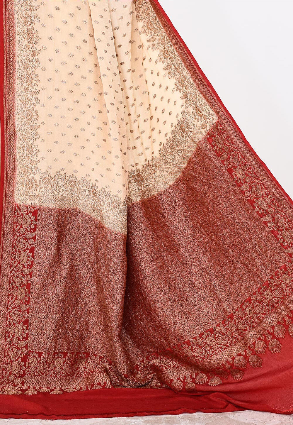 Crepe Silk Handwoven Banaras Saree