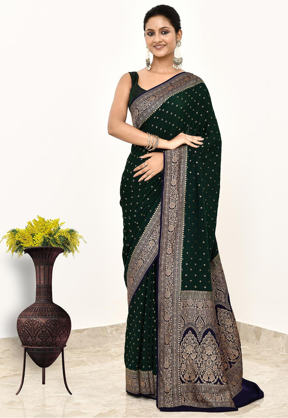 Khadi Silk Handwoven Banaras Saree