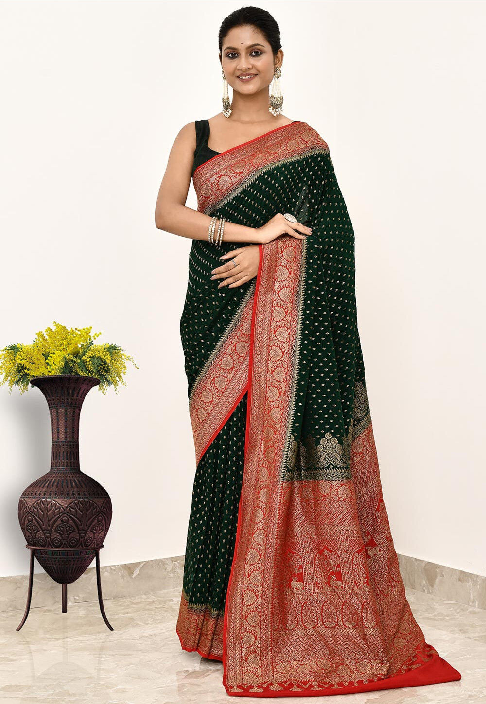 Khadi Silk Handwoven Banaras Saree