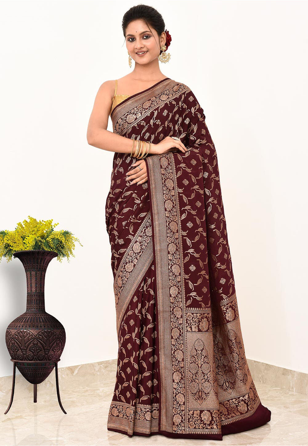 Khadi Silk Handwoven Banaras Saree
