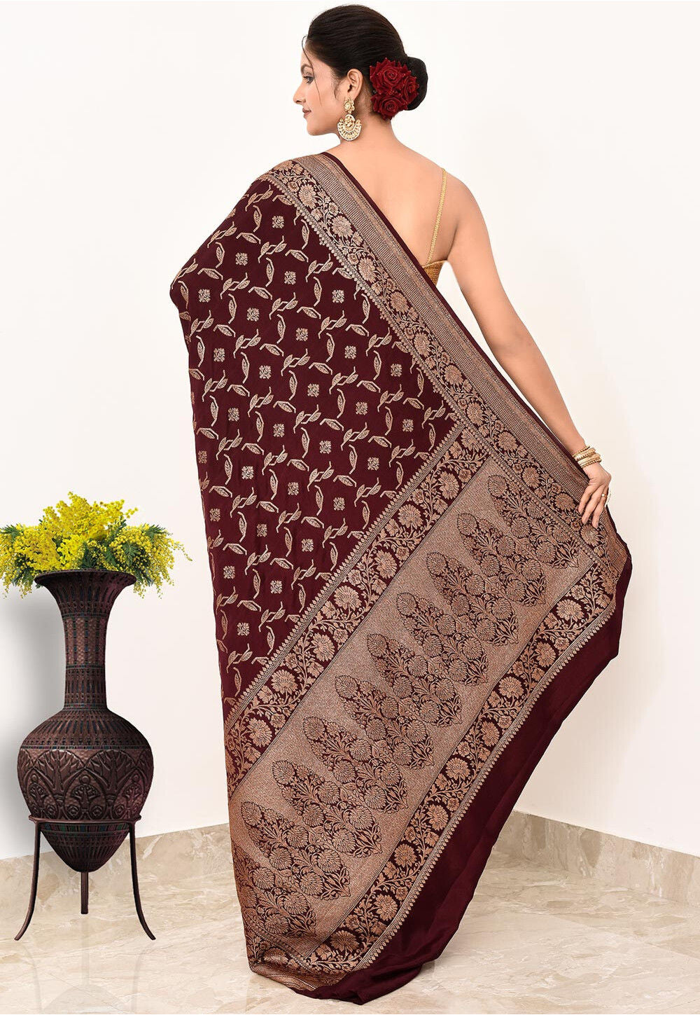 Khadi Silk Handwoven Banaras Saree