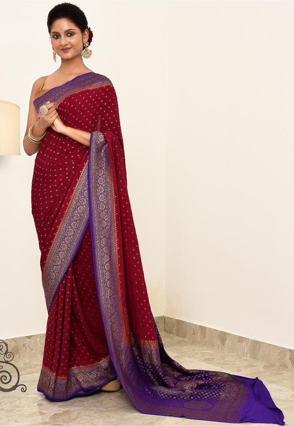 Katan Silk Handwoven Banaras Saree