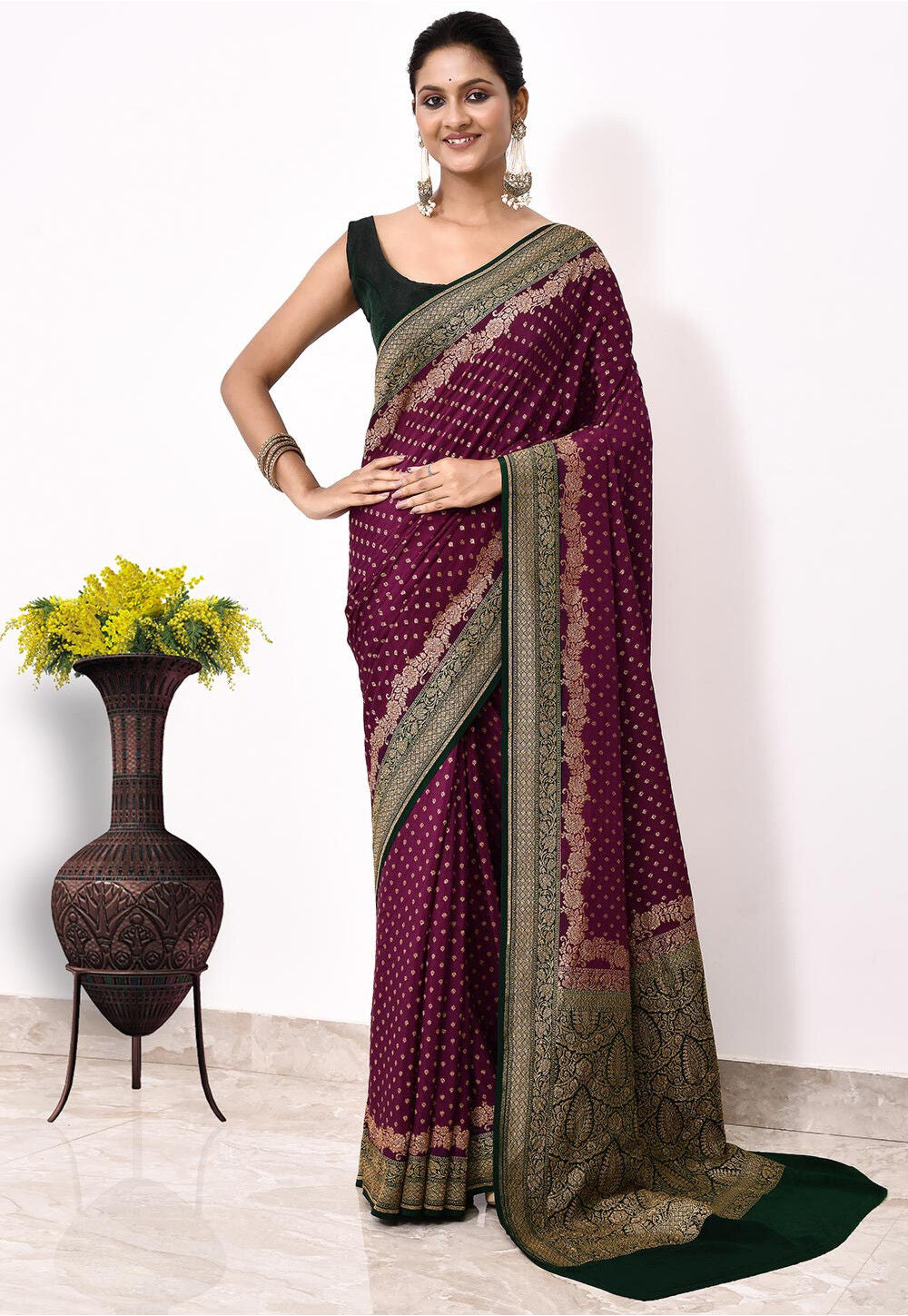 Khadi Silk Handwoven Banaras Saree