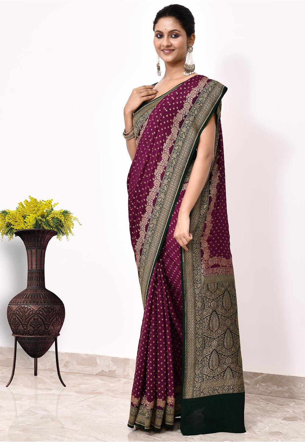 Khadi Silk Handwoven Banaras Saree