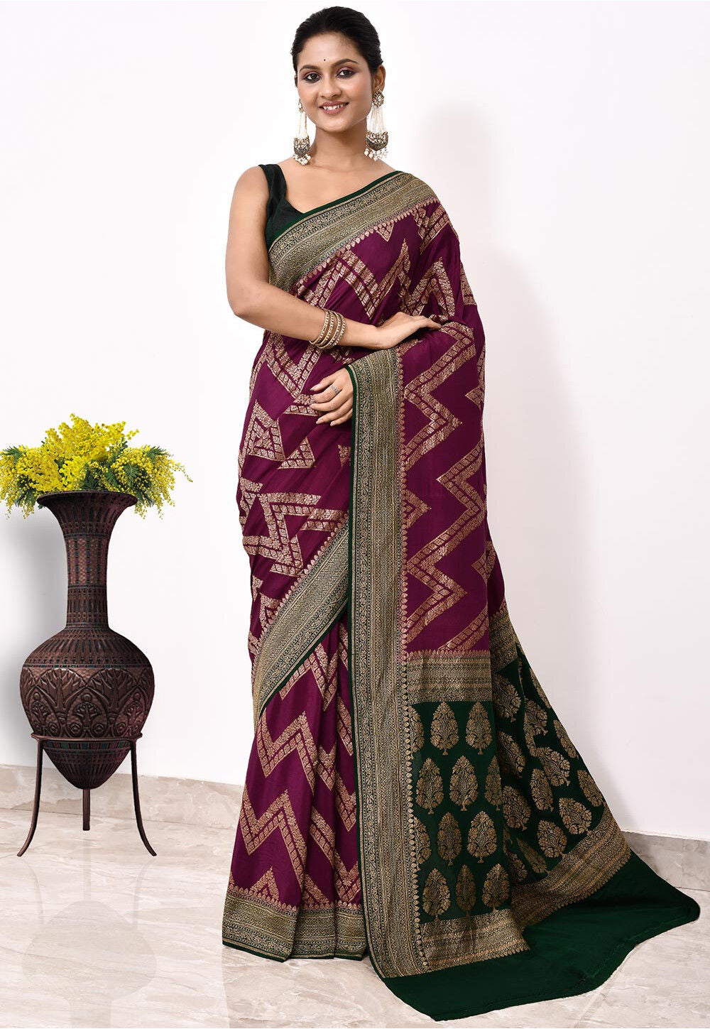 Khadi Silk Handwoven Banaras Saree