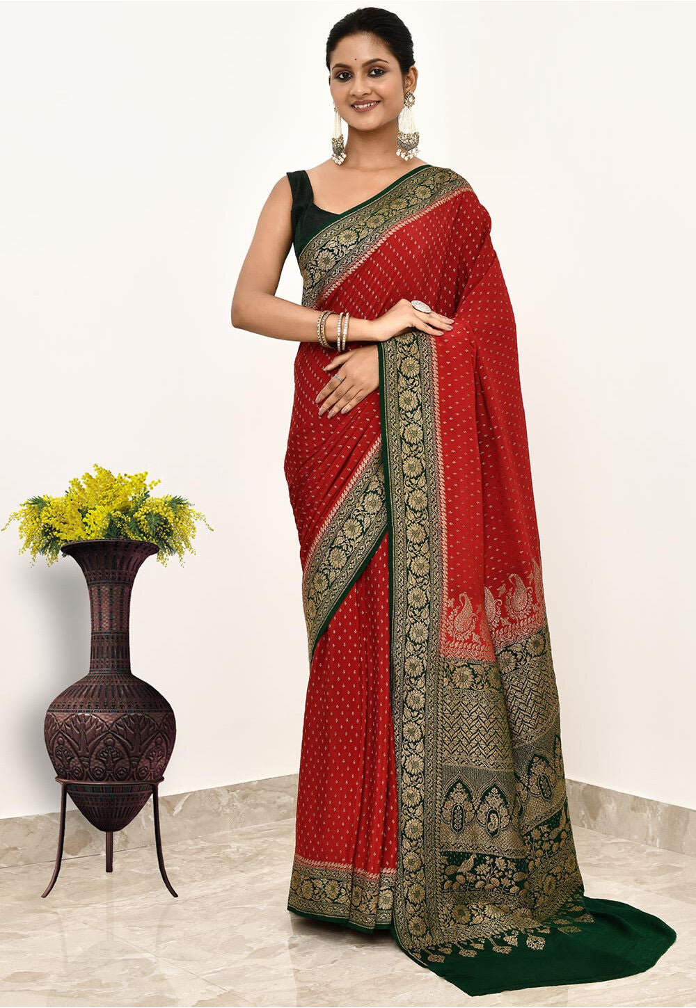 Khadi Silk Handwoven Banaras Saree
