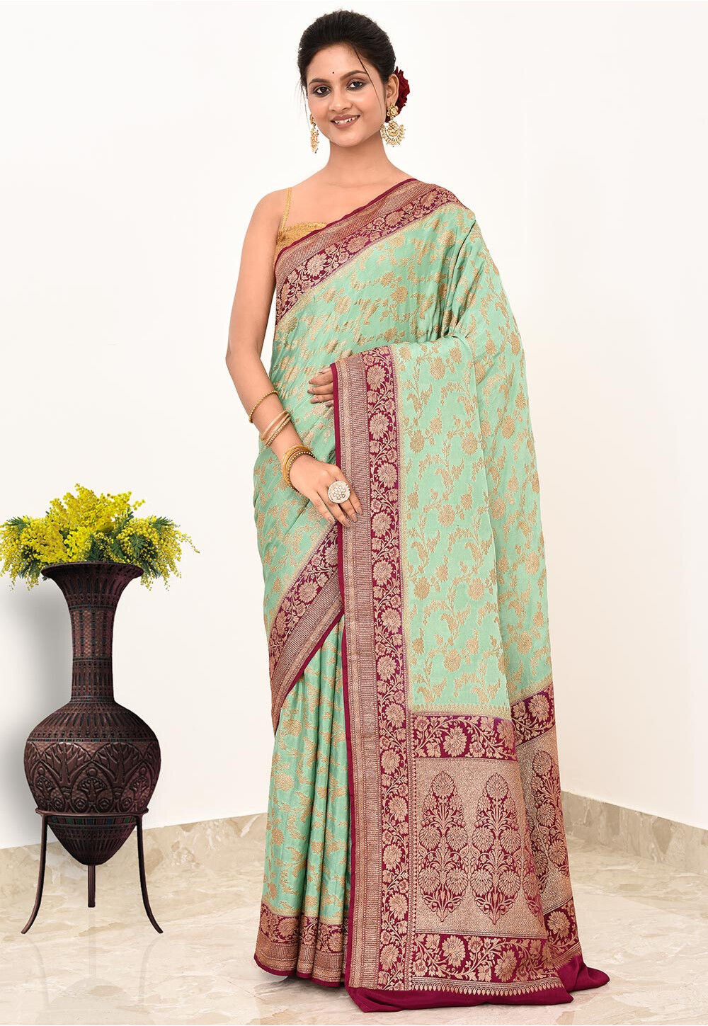 Khadi Silk Handwoven Banaras Saree
