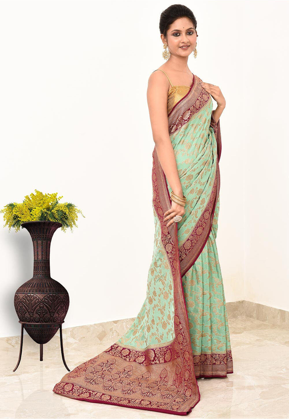 Khadi Silk Handwoven Banaras Saree