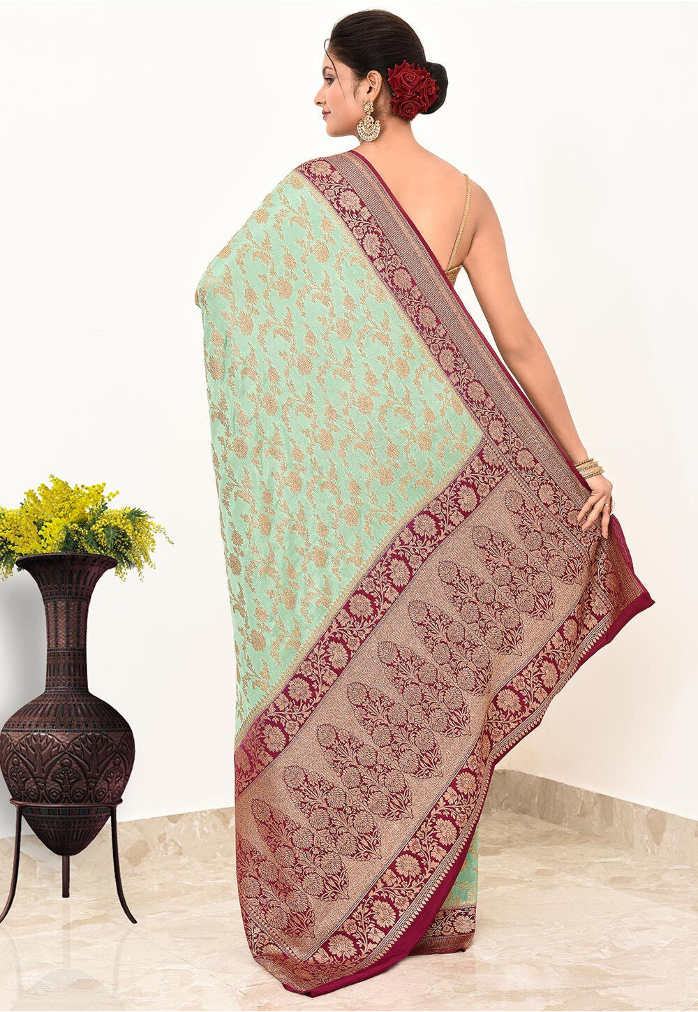 Khadi Silk Handwoven Banaras Saree