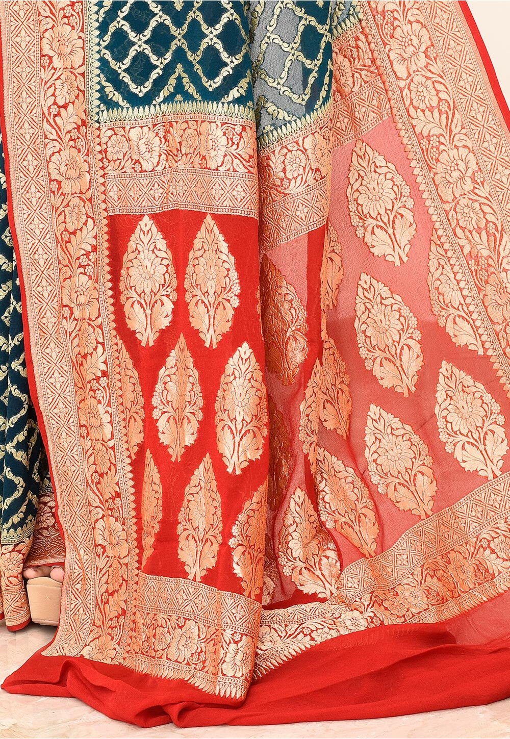 Khadi Silk Handwoven Banaras Saree