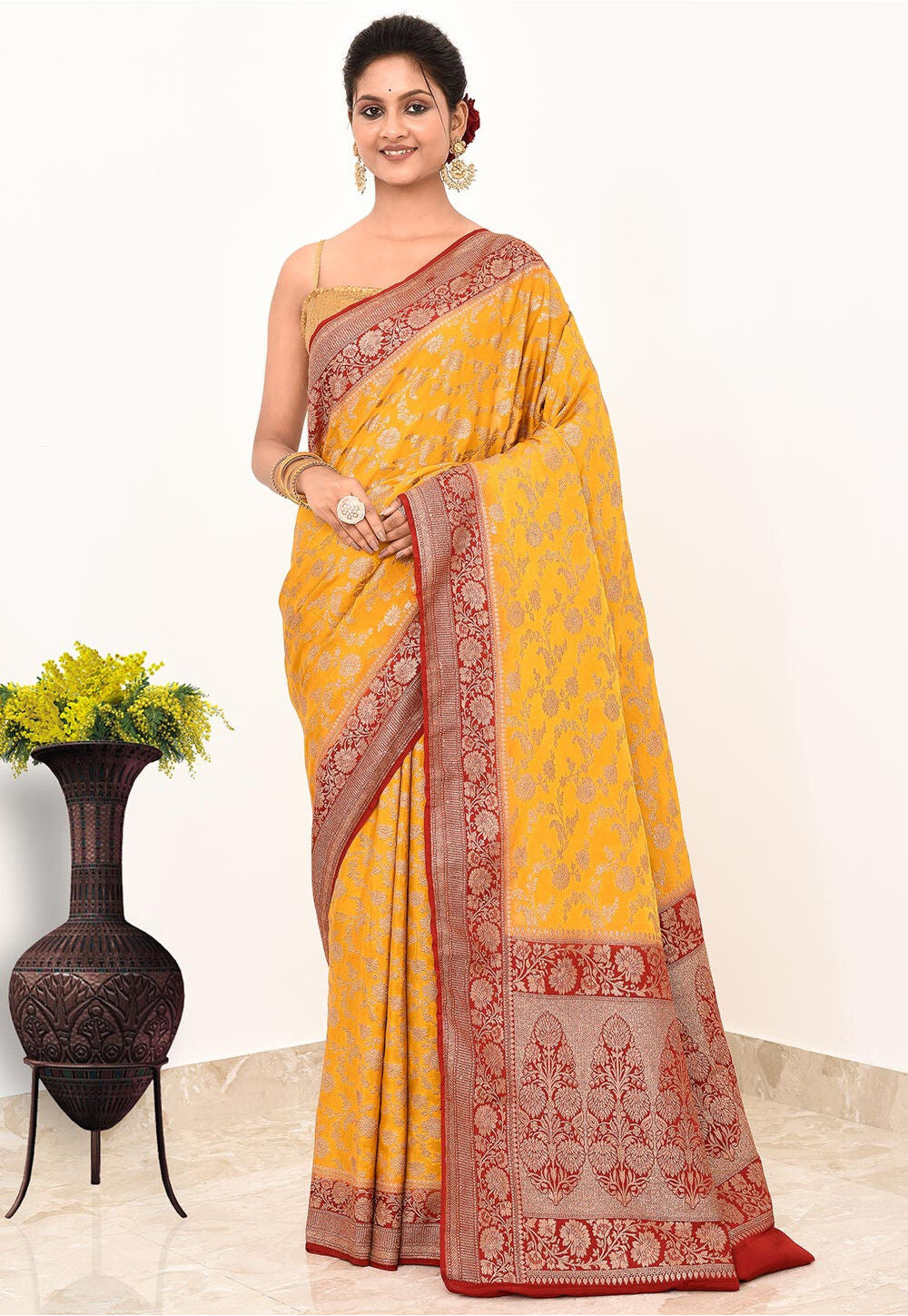 Khadi Silk Handwoven Banaras Saree