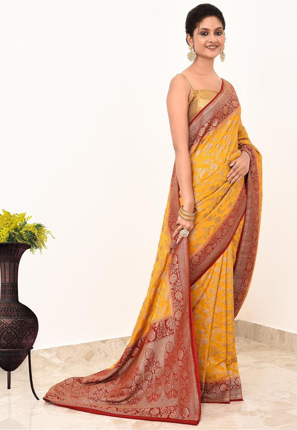 Khadi Silk Handwoven Banaras Saree