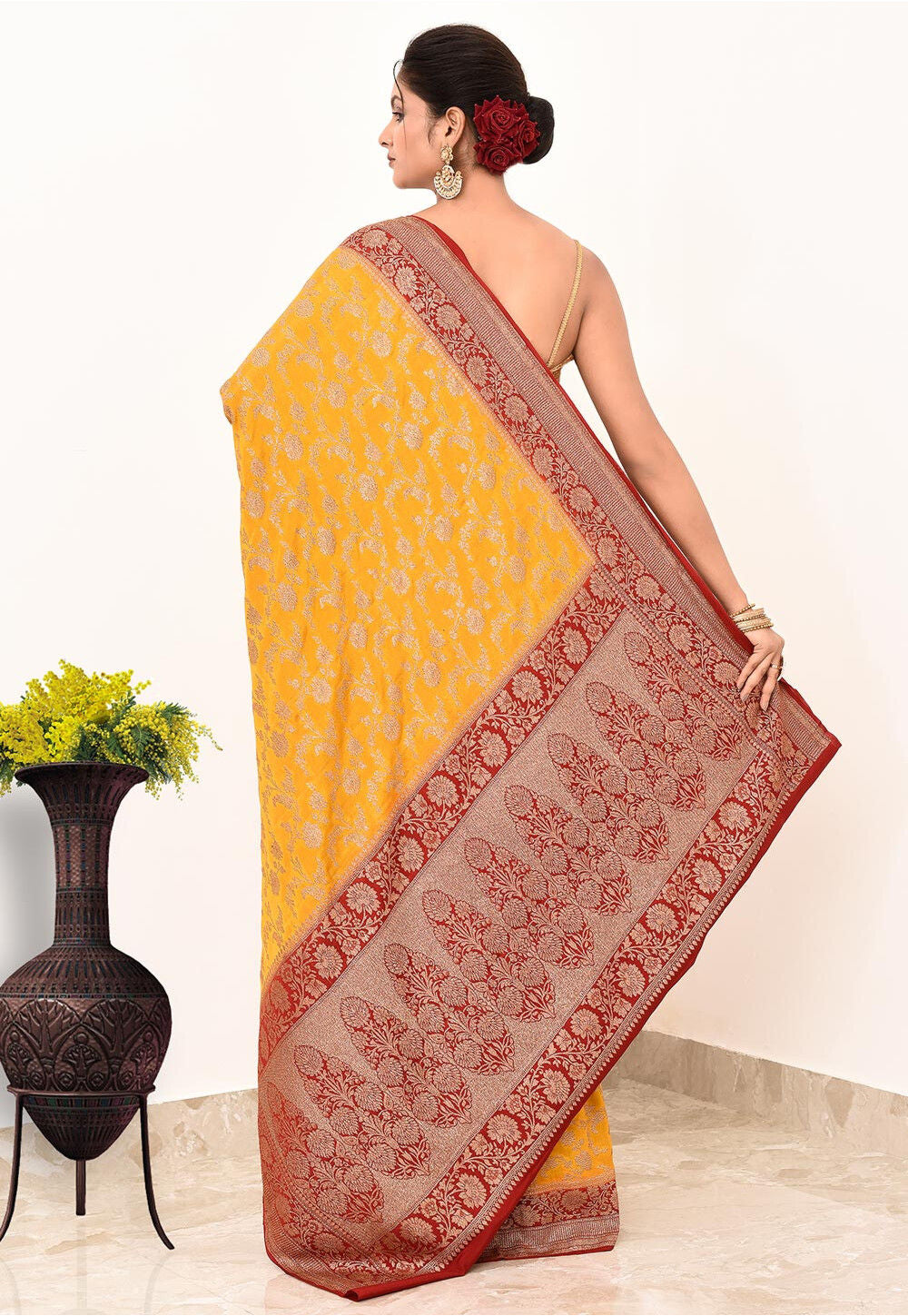 Khadi Silk Handwoven Banaras Saree