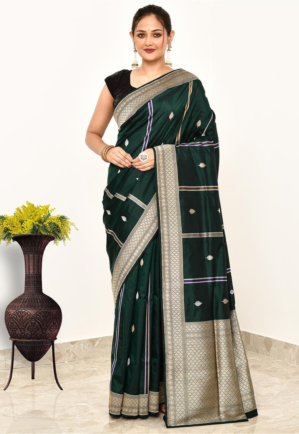 Katan Silk Handwoven Banaras Saree