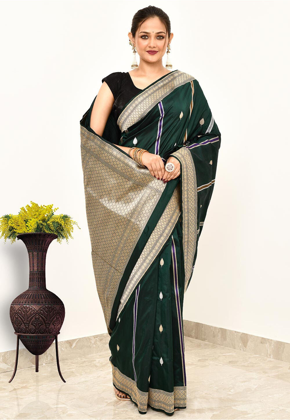 Katan Silk Handwoven Banaras Saree