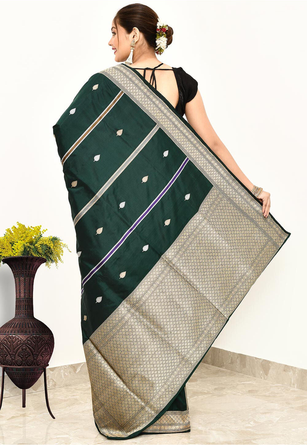 Katan Silk Handwoven Banaras Saree