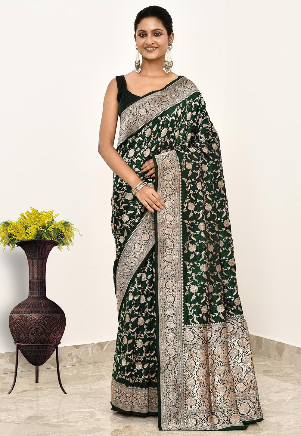 Katan Silk Handwoven Banaras Saree