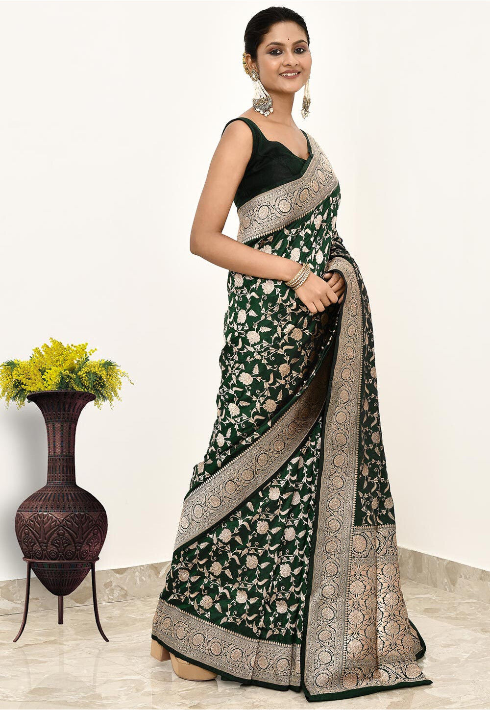 Katan Silk Handwoven Banaras Saree