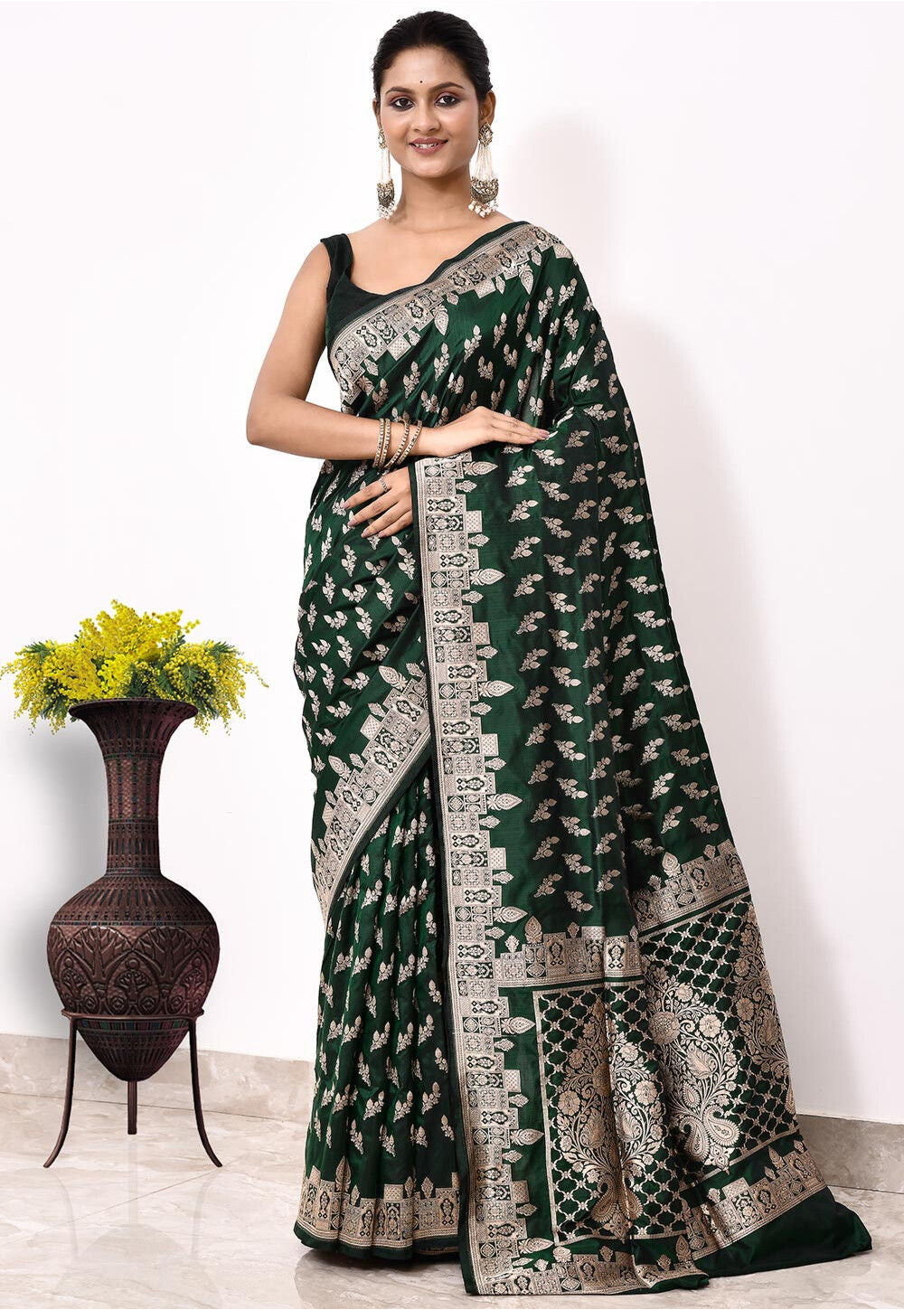 Katan Silk Handwoven Banaras Saree