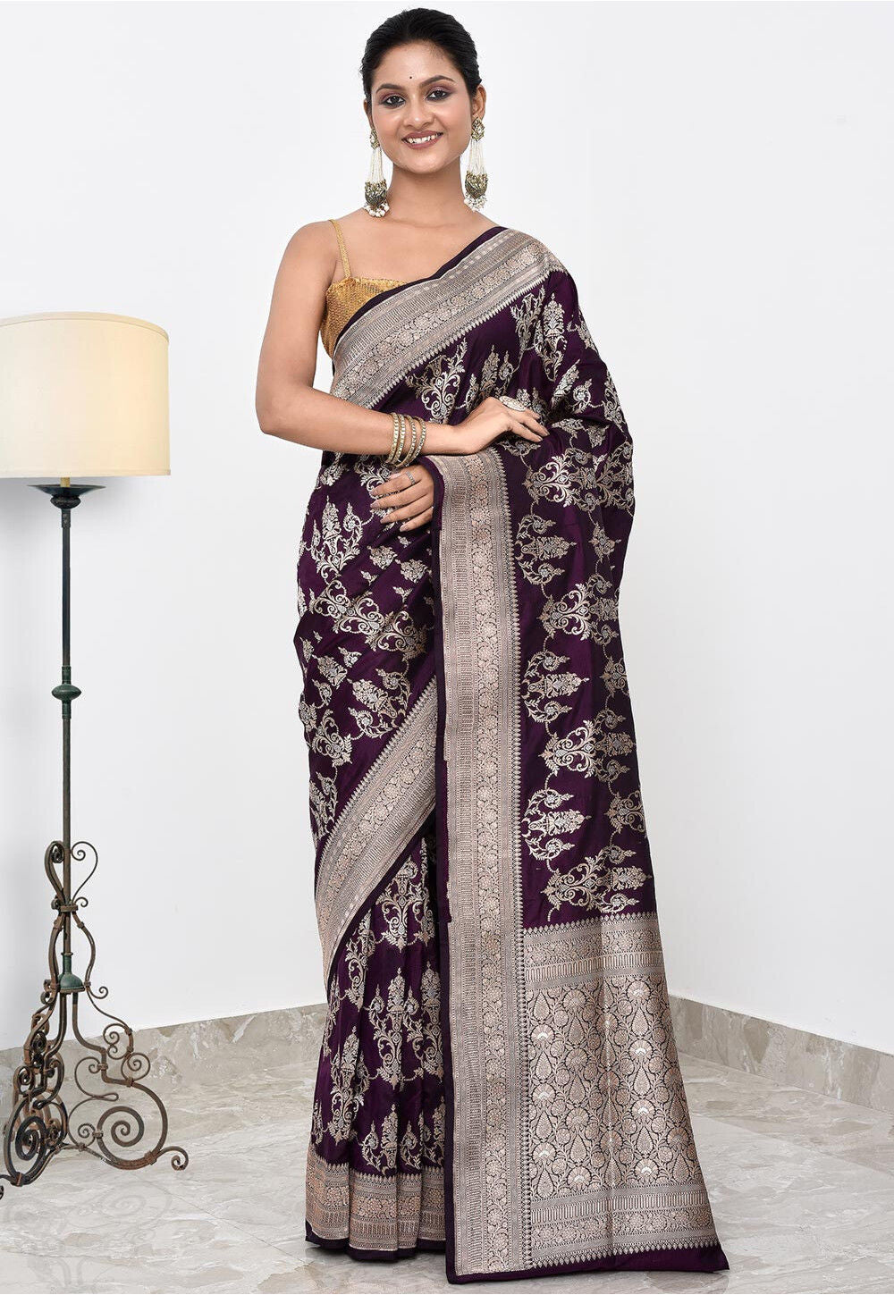 Katan Silk Handwoven Banaras Saree