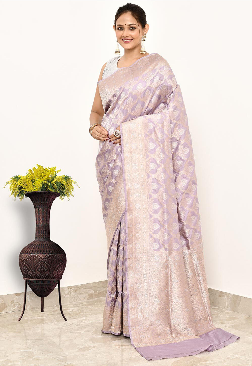 Katan Silk Handwoven Banaras Saree