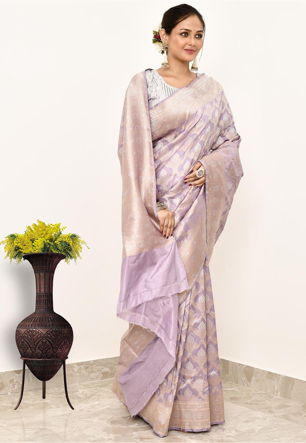 Katan Silk Handwoven Banaras Saree