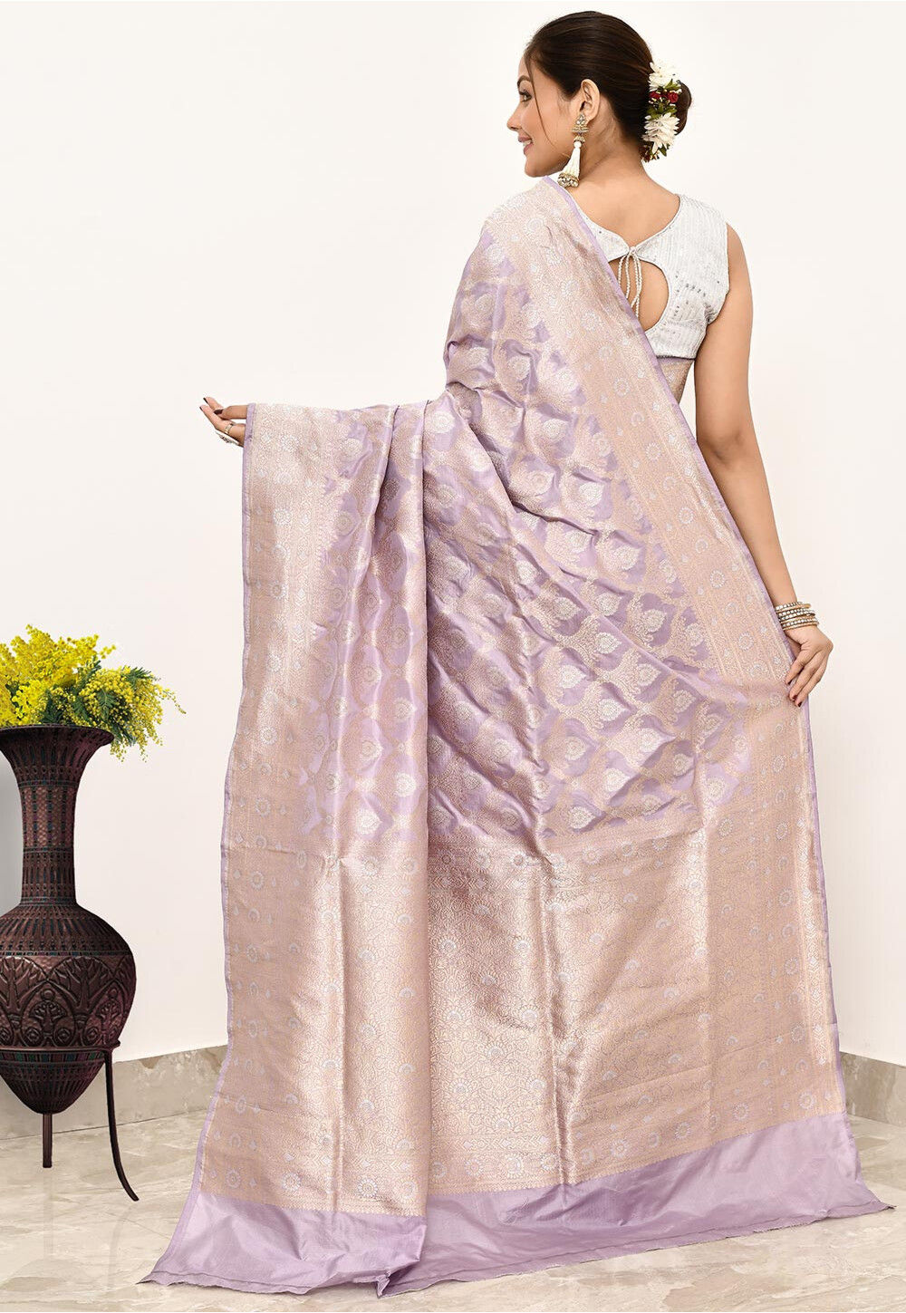 Katan Silk Handwoven Banaras Saree
