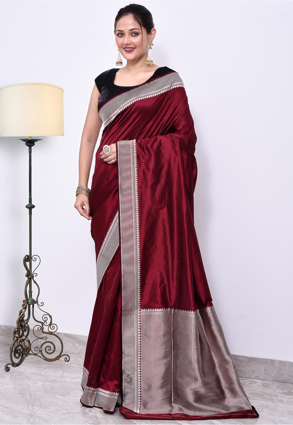 Katan Silk Handwoven Banaras Saree