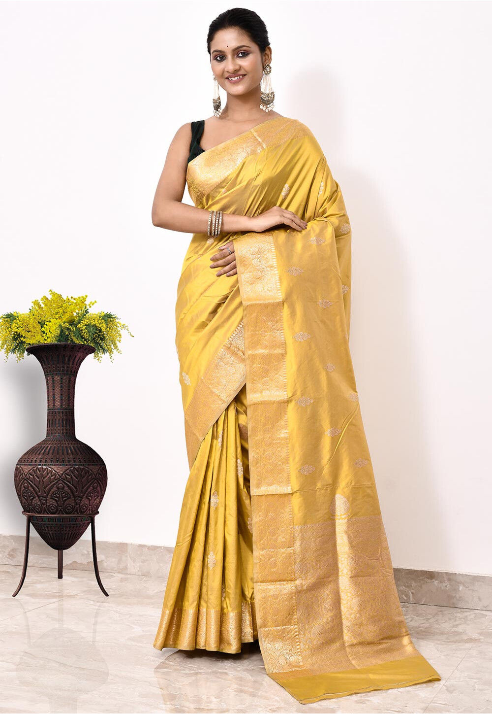 Katan Silk Handwoven Banaras Saree