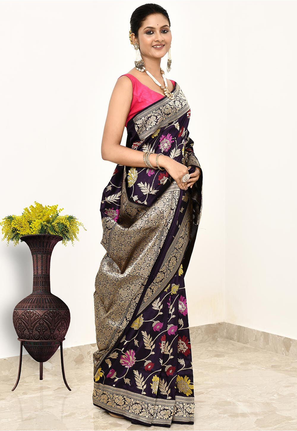 Katan Silk Handwoven Banaras Saree