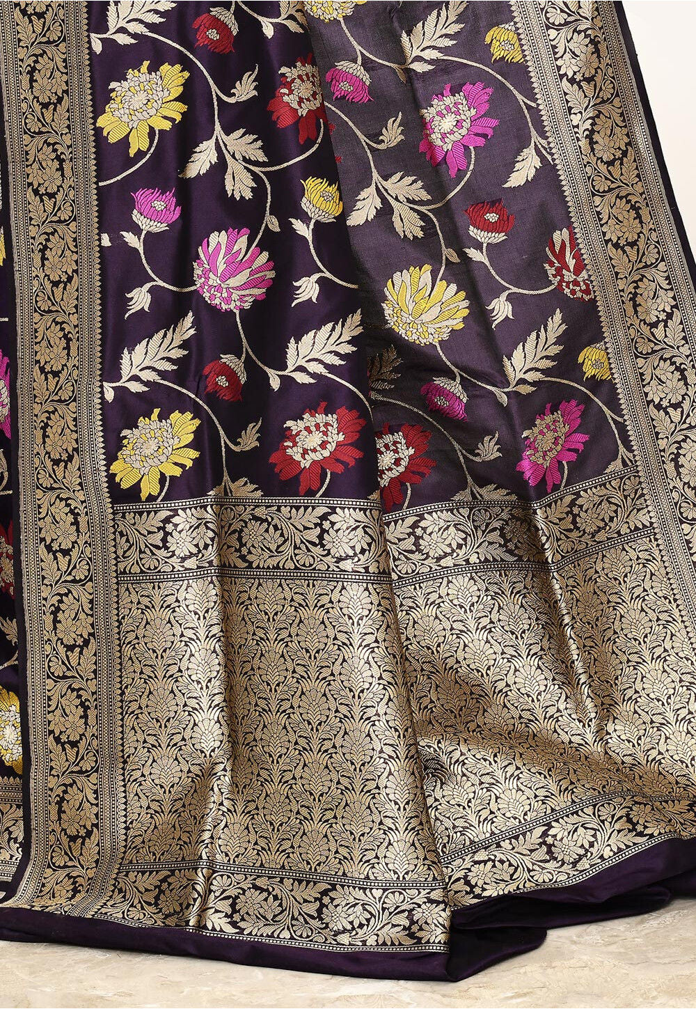 Katan Silk Handwoven Banaras Saree