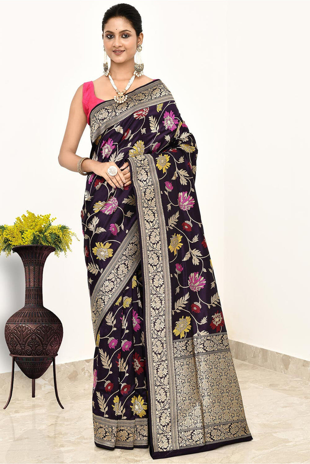 Katan Silk Handwoven Banaras Saree