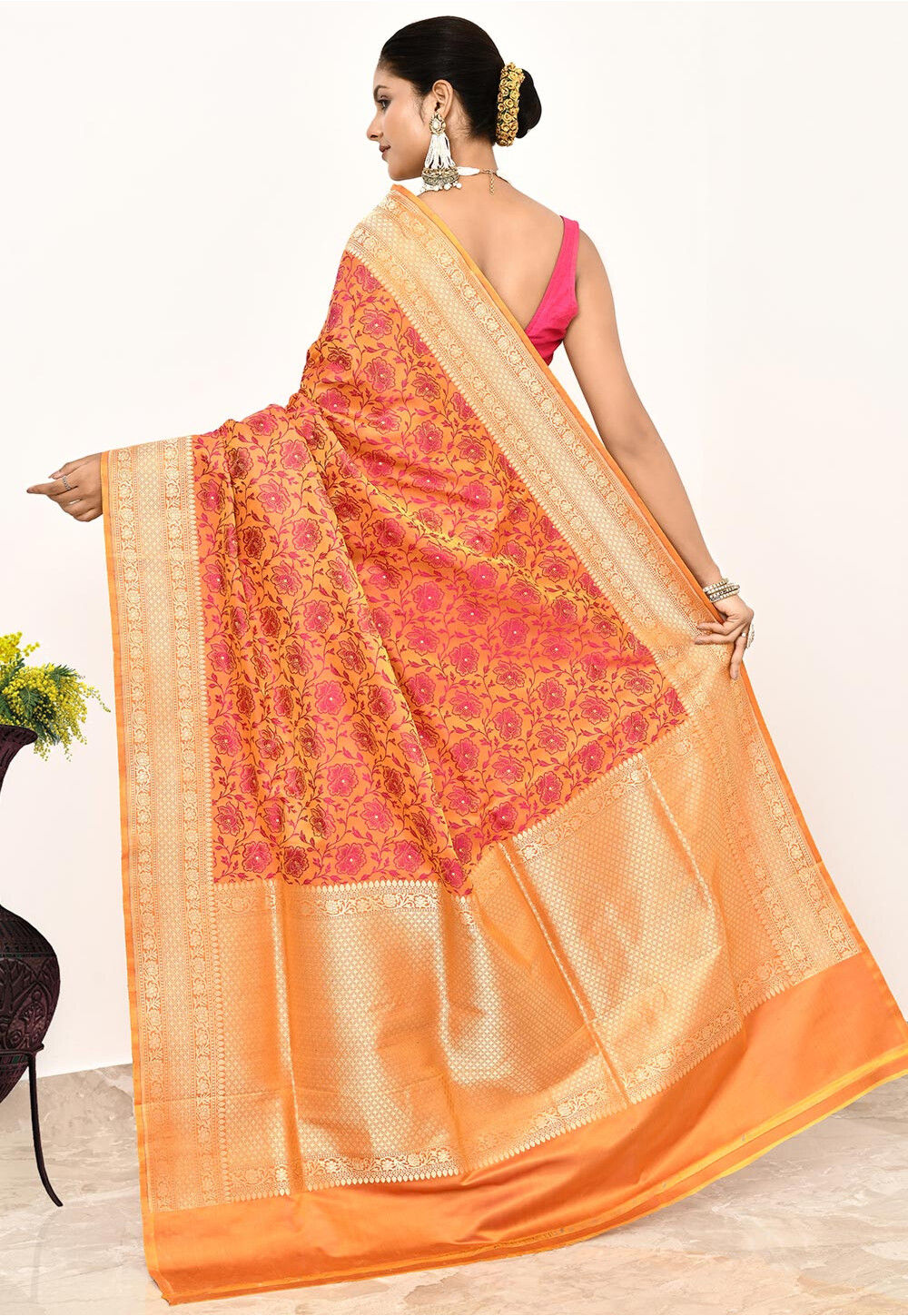 Katan Silk Handwoven Banaras Saree