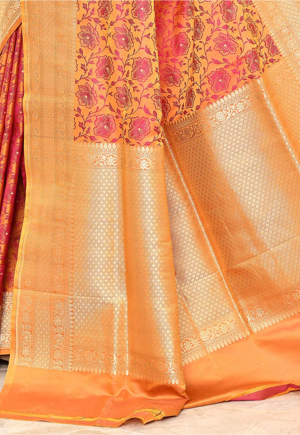 Katan Silk Handwoven Banaras Saree