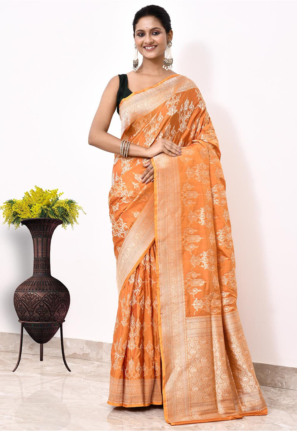 Katan Silk Handwoven Banaras Saree