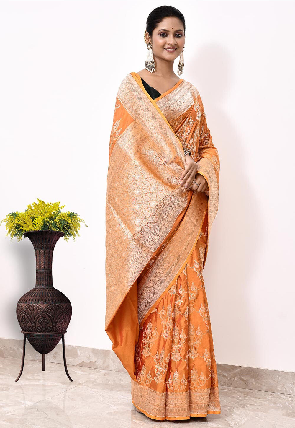 Katan Silk Handwoven Banaras Saree
