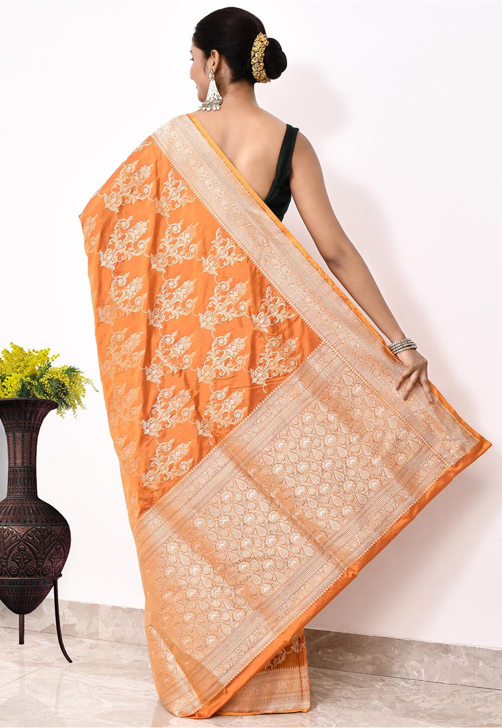 Katan Silk Handwoven Banaras Saree